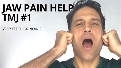 TMJ Exercises #1 --- Jaw Pain Help --- Teeth Grinding - YouTube