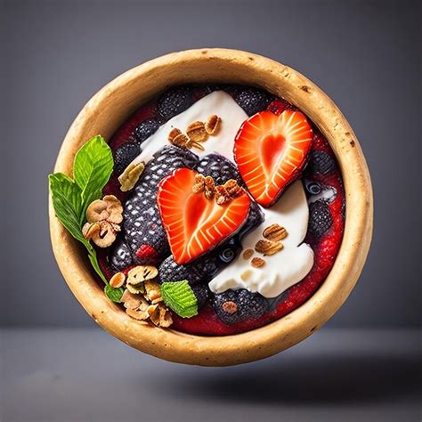 Premium AI Image | smoothie bowl with fruit