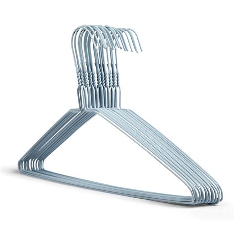 Plain White Metal Wire Coat Hangers 13G Box Of 500 — Hanger Xpress