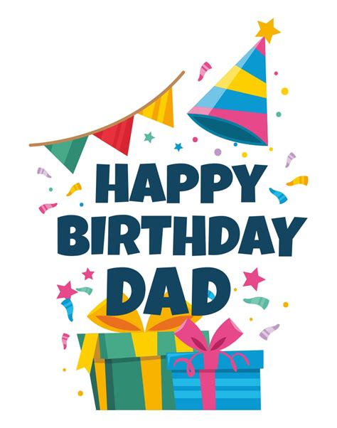 Happy Birthday Dad Card Printable - Printable Word Searches