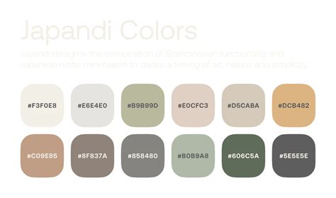 Japandi Color Scheme Japandi Color Palette Exterior Color Palette | The ...