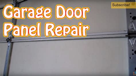 DIY - How to Repair or Replace a Single Garage Door Panel - Damaged ...