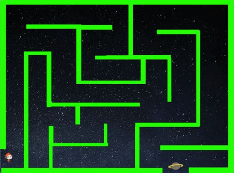 Lost in Space Maze Game for Beginner Game Designers - Pinnguaq