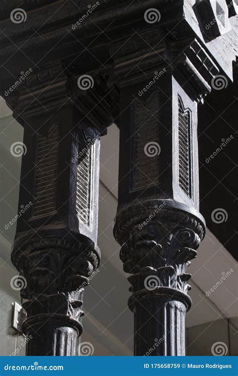 Detail of Pillar Architecture Stock Image - Image of arch, culture ...