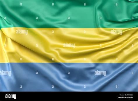 Flag of Gabon Stock Photo - Alamy