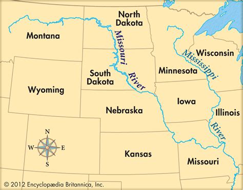 Map Of The Great Plains States - Map Of Wake