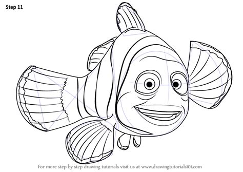 How to Draw Marlin from Finding Nemo (Finding Nemo) Step by Step ...