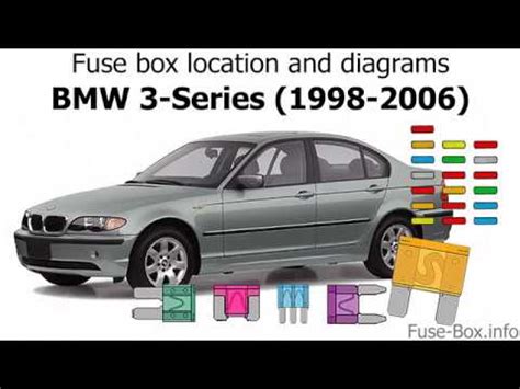 Fuse box location and diagrams: BMW 3-Series (E46; 1998-2006) - YouTube