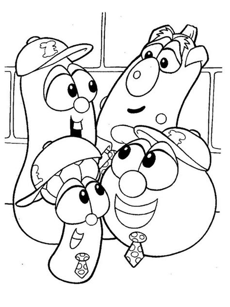 Veggie Tales Coloring Pages For Free