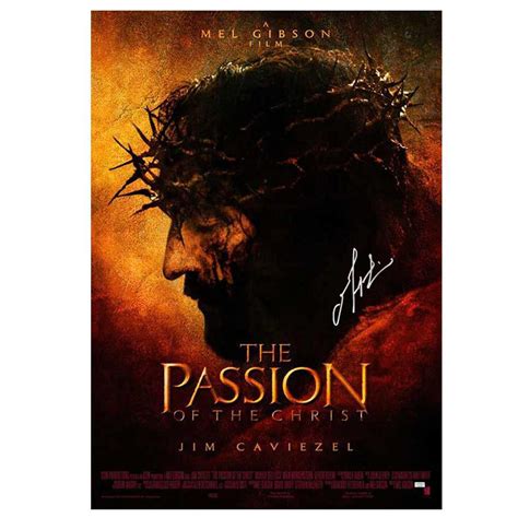 Mel Gibson Autographed 2004 The Passion of the Christ Original 27x40 S ...