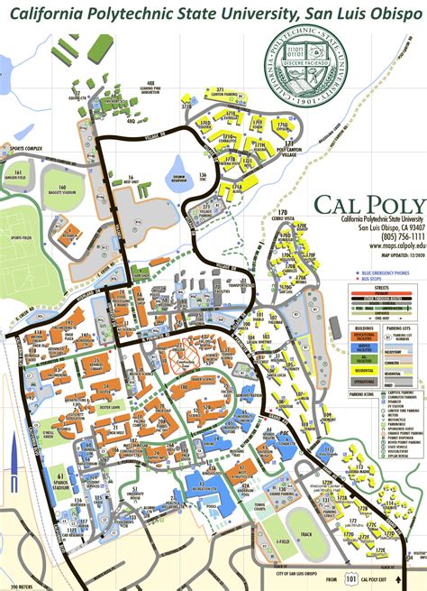 Cal Poly Campus Map - California Polytechnic State University, San Luis ...