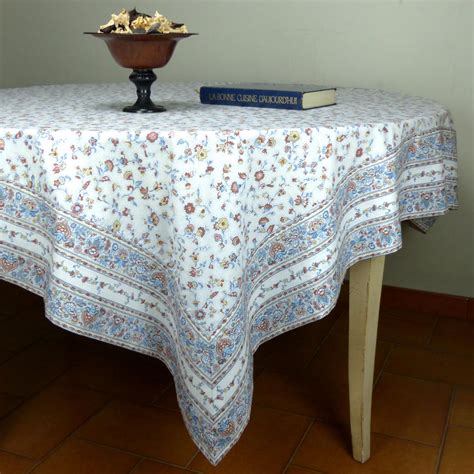 Nappe Carrée Provençale blanche Champêtre