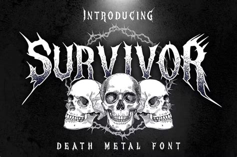 35+ Heavy Metal Fonts for Headbanging Designs