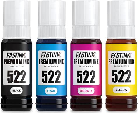 522 Ink Bottle Compatible Replacement Use For Epson EcoTank, 55% OFF