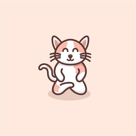 Cute Cat Logo Design 20552565 Vector Art at Vecteezy