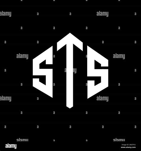 STS letter logo design with polygon shape. STS polygon and cube shape ...