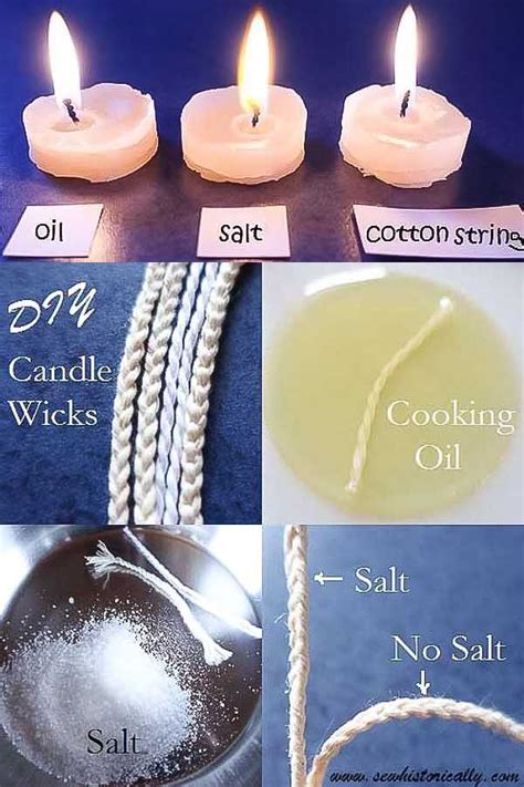 How To Make DIY Candle Wicks With Cotton String - 3 Ways - Sew Historically