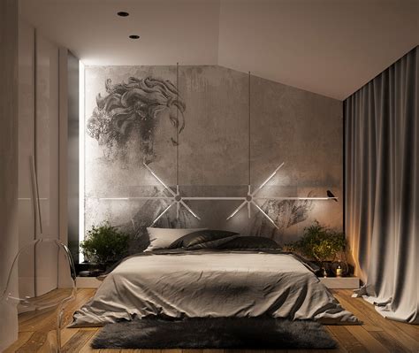 Stunning Bedroom Lighting Design Which Makes Effect Floating Of The Bed ...