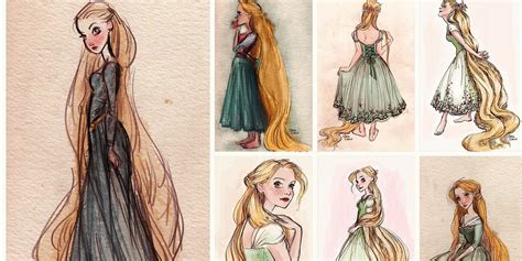 Rapunzel From Tangled Full Body Drawing