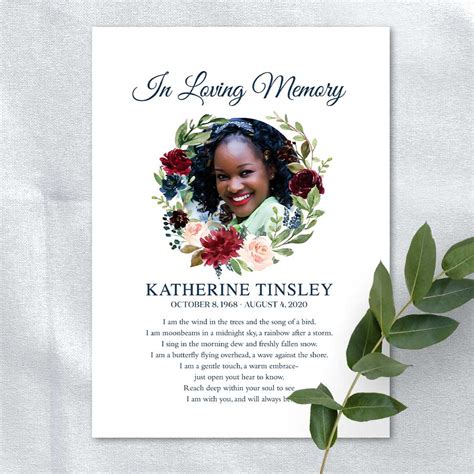 In Memory Cards Templates – Mightyprintingdeals.com