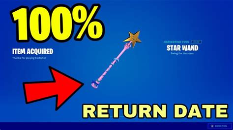 STAR WAND PICKAXE RETURN RELEASE DATE IN FORTNITE 2022! - YouTube