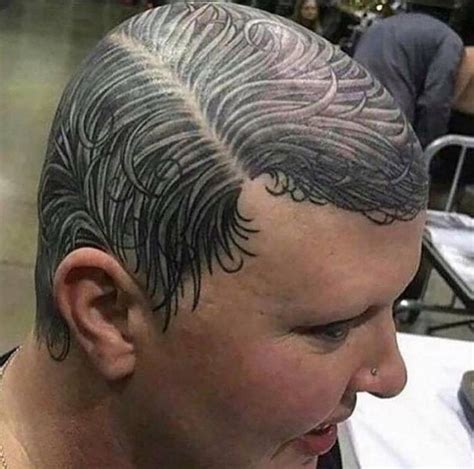 30 Fantastic Randoms To Get You In The Mood | Head tattoo hair, Hair ...