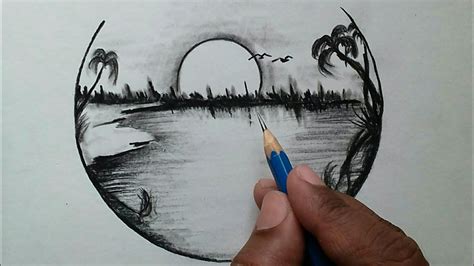 Pencil Shading Drawings Nature