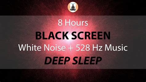 8 hours | White Noise and 528 Hz Music | Good Sleeping | BLACK SCREEN ...