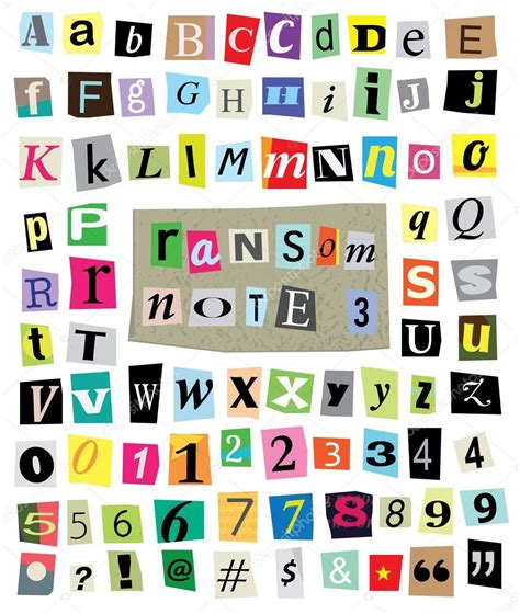 Printable Ransom Note Letters – Caipm