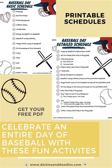 Baseball Themed Activities for Kids to enjoy at home