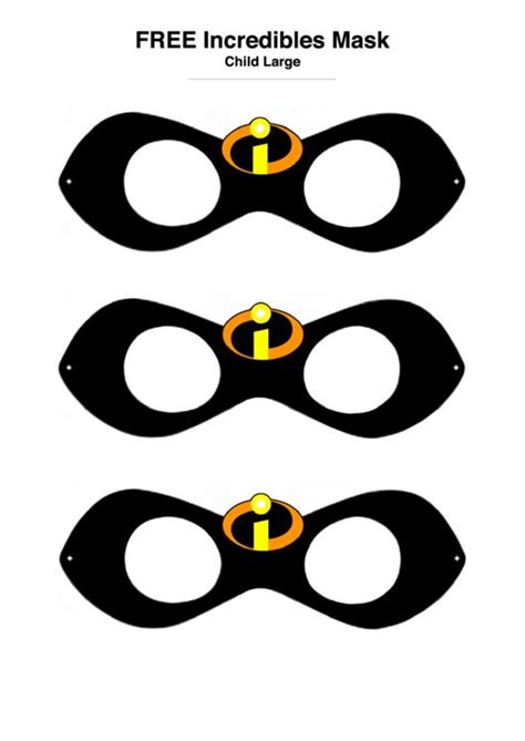 Need a Incredibles Mask Templates? Here's a free template! Create ready ...