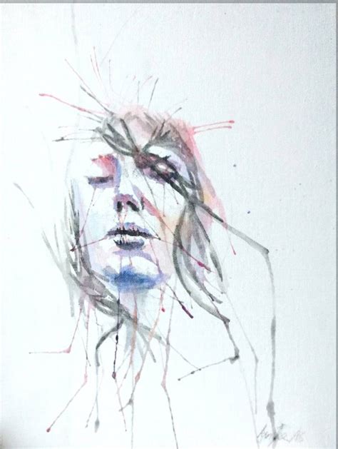 Crying Girl in water color Painting by Ian Fee | Saatchi Art