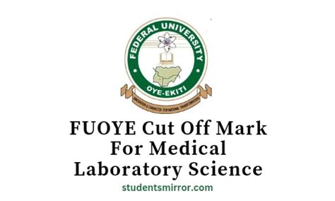 FUOYE Cut Off Mark For Medical Laboratory Science – Students Mirror