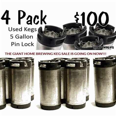 Get 4 Home Brewing 5 Gallon Kegs for Just $99 | Home brewing, Beer ...