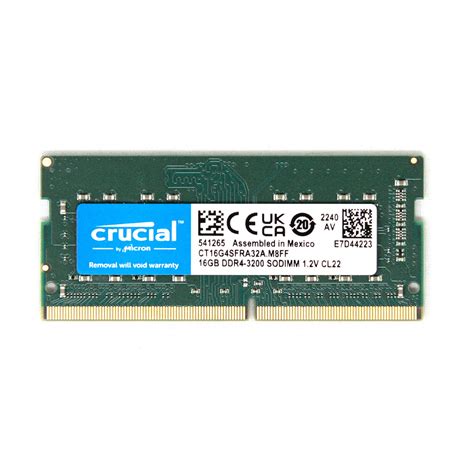 Crucial DDR4-3200 SO-DIMM Memory Module - 16GB - Protectli