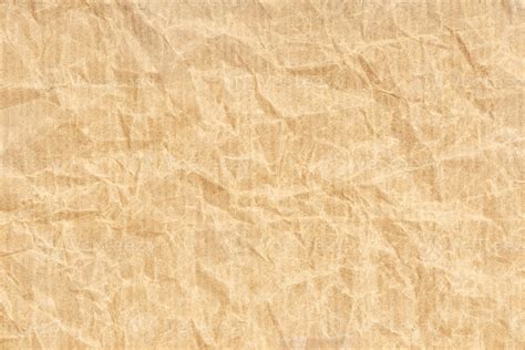 Crumpled Kraft paper texture background. Light brown color 2985949 ...