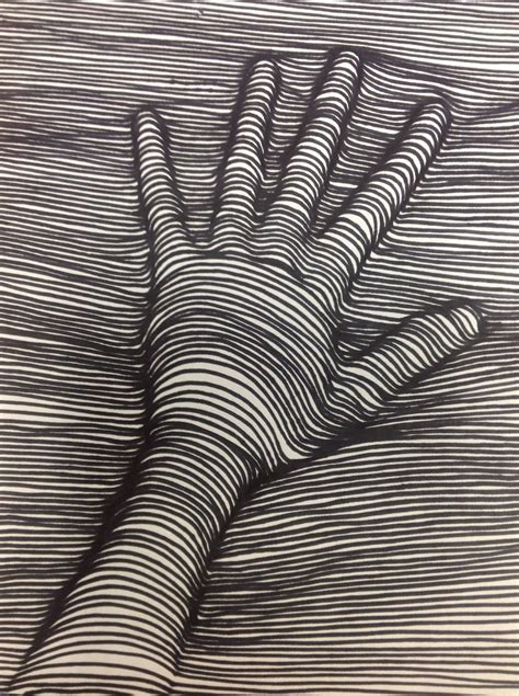 hand line drawing illusion - Tawna Rinehart