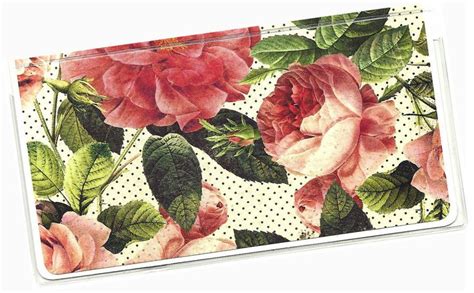 Checkbook Cover Clippings Floral check book cover 4a | Checkbook cover ...