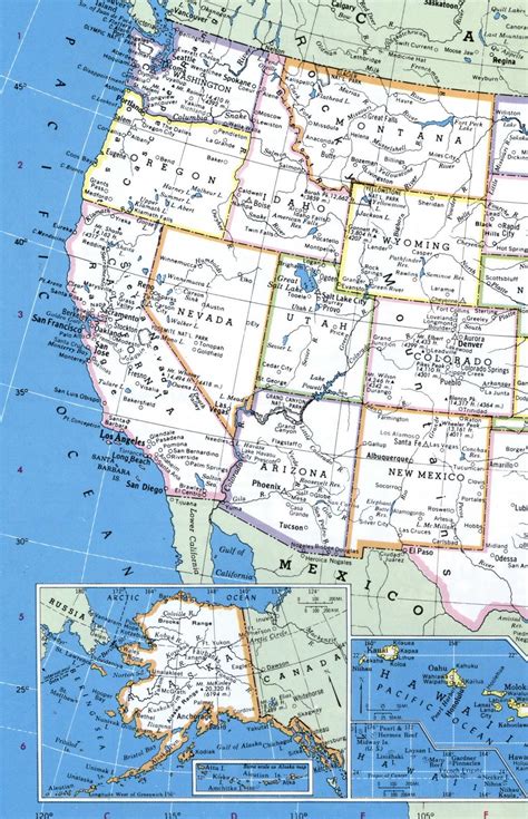 Maps of Western region of United States