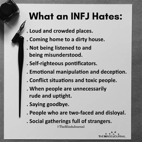 What An INFJ Hates | Infj traits, Infj psychology, Infj