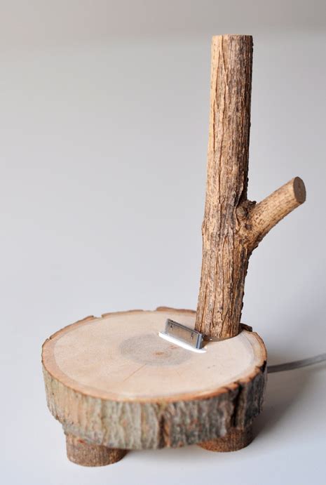 Picture Of Diy Tree Branch Iphone Dock