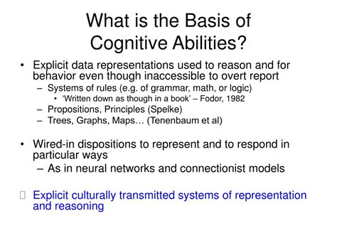 PPT - Origins of Cognitive Abilities PowerPoint Presentation, free ...