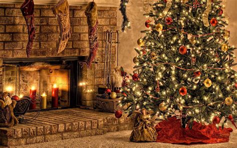 Christmas Fireplace Wallpapers - Wallpaper Cave