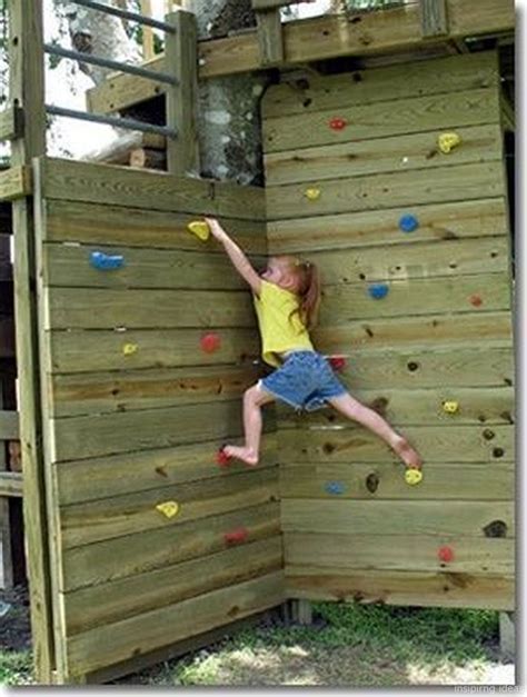 52 affordable playground design ideas for kids | Kids rock climbing ...