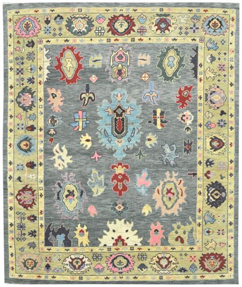 Handmade Oushak Design Rug - 7′10″ × 9′10″ in 2020 | Rugs, Oushak ...