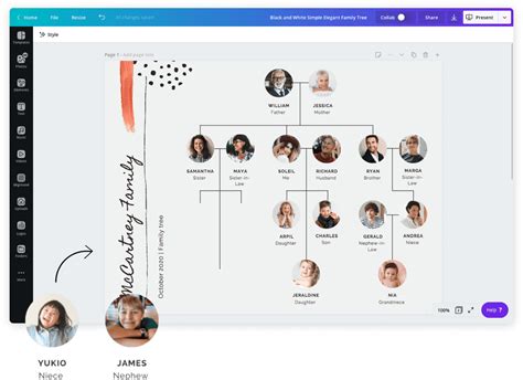 Free Online Family Tree Maker: Design a Custom Family Tree - Canva