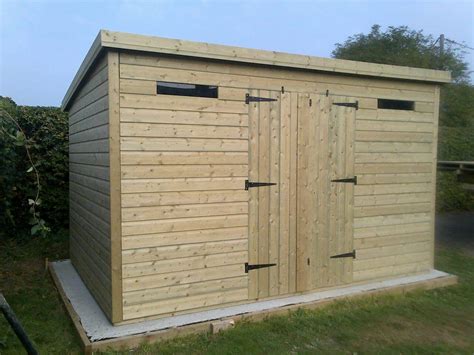 14 x 10ft Summer Flat Roof Shed - Midlands Sheds