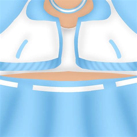 Free Roblox T-shirt cute soft blue top and white jersey jacket ☁️ ️ ...