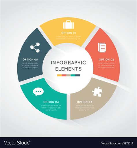 5 Circle Infographic