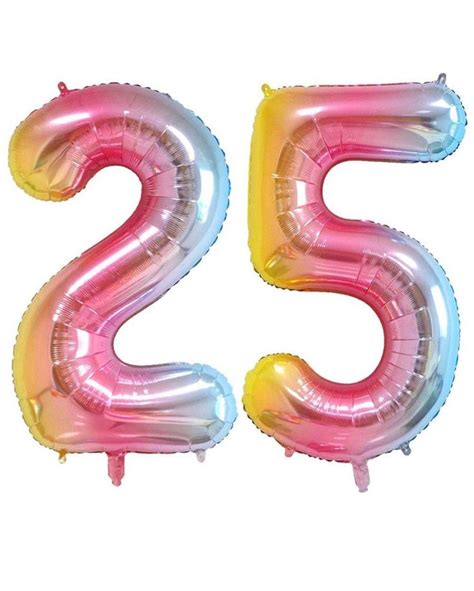 32 Number 25 Balloons Gradient Giant Balloon Birthday | Etsy in 2021 ...